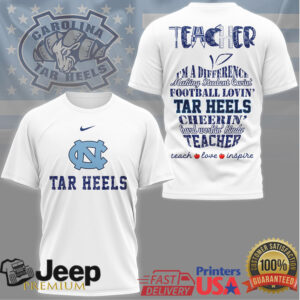 UNC Tar Heels Teacher Shirt Football Lovin’ Educator T Shirt UNC Tar Heels Teacher Shirt Football Lovin’ Educator T Shirt
