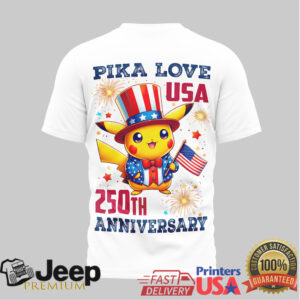 USA 250th Anniversary Pikachu “Spark of Freedom” 1776 2026 Patriotic T Shirt USA 250th Anniversary Pikachu “Spark of Freedom” 1776 2026 Patriotic T Shirt