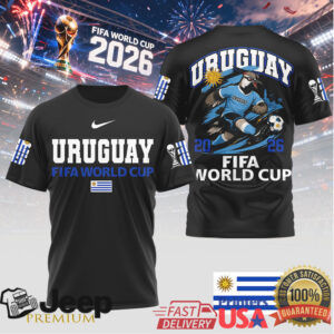 Uruguay FIFA World Cup 2026 Supporters T Shirt Uruguay Football Mascot T Shirt Uruguay FIFA World Cup 2026 Supporters T Shirt Uruguay Football Mascot T Shirt