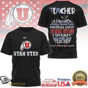 Utah Utes Teacher Shirt Football Lovin’ Teach Love Inspire T Shirt Utah Utes Teacher Shirt Football Lovin’ Teach Love Inspire T Shirt