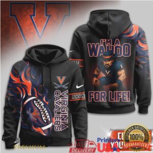 Virginia Cavaliers I'm A Wahoo For Life Custom Name 3D T Shirt