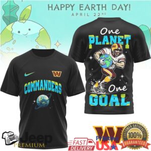 Washington Commanders Happy Earth Day One Planet One Goal T Shirt Washington Commanders Happy Earth Day One Planet One Goal T Shirt