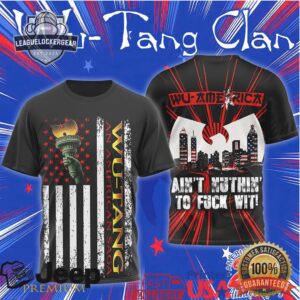 Wu Tang Clan Wu America 250th Anniversary Statue of Liberty T Shirt Wu Tang Clan Wu America 250th Anniversary Statue of Liberty T Shirt
