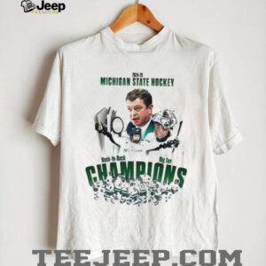 2024 25 Michigan State Hockey Back To Back Big Ten Champions Unisex T shirt2