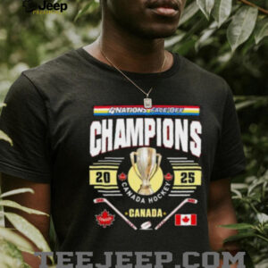 2025 4 Nations Face Off Champions Canada Nhl Trophy Shirt4