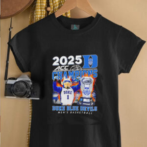2025 ACC Champions Duke Blue Devils men’s basketball mascot shirt