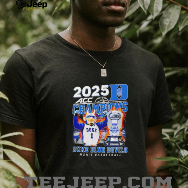 2025 ACC Champions Duke Blue Devils men’s basketball mascot shirt