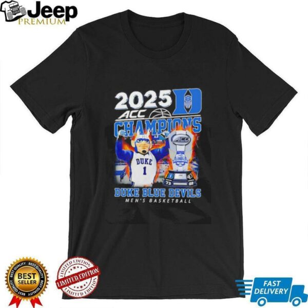 2025 ACC Champions Duke Blue Devils men’s basketball mascot shirt