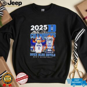 2025 ACC Champions Duke Blue Devils mens basketball mascot shirt3