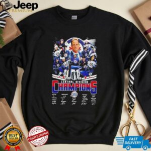 2025 Central Division Champions Winnipeg Jets players signature shirt