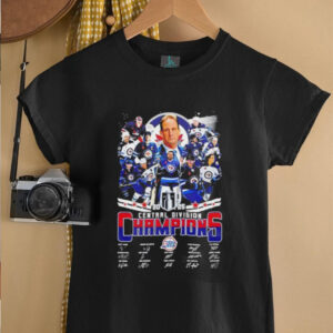 2025 Central Division Champions Winnipeg Jets players signature shirt