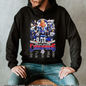 2025 Central Division Champions Winnipeg Jets players signature shirt3