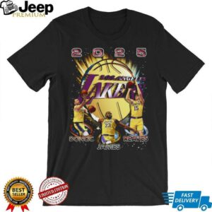2025 Los Angeles Lakers Basketball T Shirt5