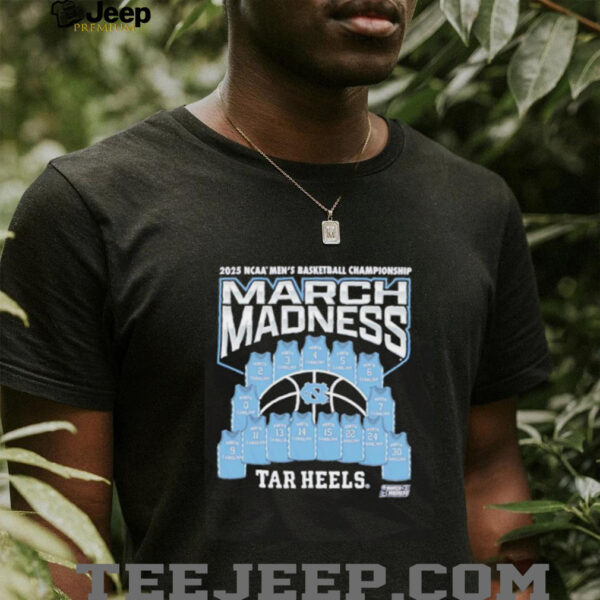 2025 NCAA Division I Men’s Basketball Championship March Madness Tar Heels shirt