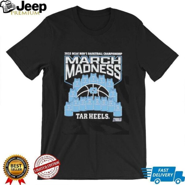 2025 NCAA Division I Men’s Basketball Championship March Madness Tar Heels shirt