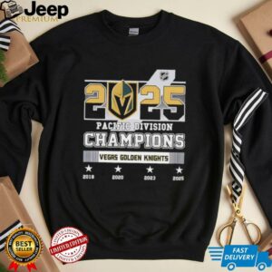 2025 Pacific Division Champions Vegas Golden Knights shirt