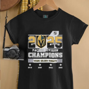 2025 Pacific Division Champions Vegas Golden Knights shirt