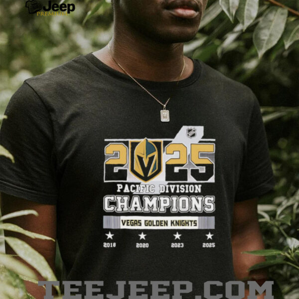 2025 Pacific Division Champions Vegas Golden Knights shirt