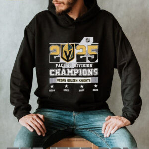 2025 Pacific Division Champions Vegas Golden Knights shirt3