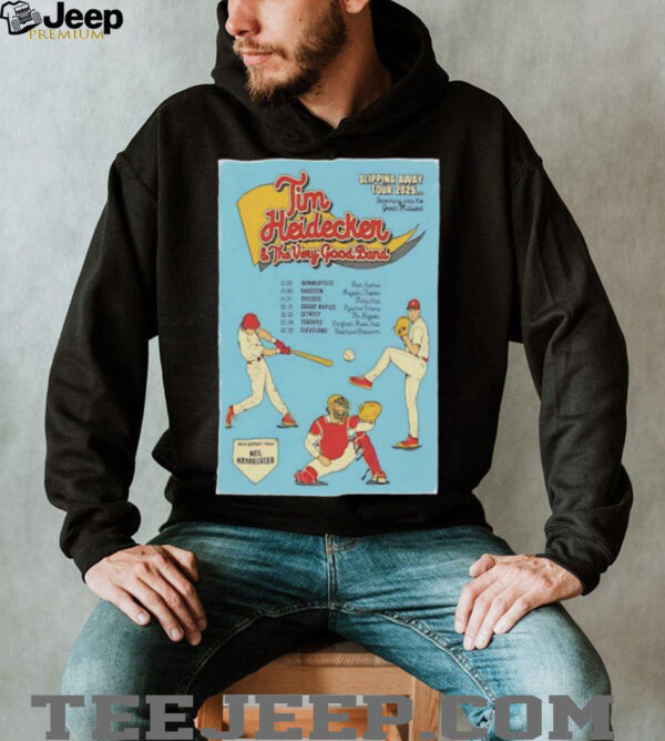 2025 Tim Heidecker Slipping Away Tour Midwest Poster shirt