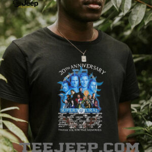 20th anniversary 2005 2025 Supernatural thank you for the memories shirt5