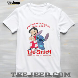23rd anniversary 2002 2025 Lilo and Stitch thank you for...