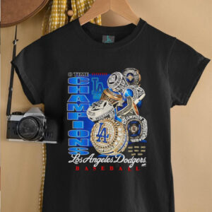 8 time Champions Los Angeles Dodgers baseball rings shirt