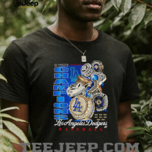 8 time Champions Los Angeles Dodgers baseball rings shirt2