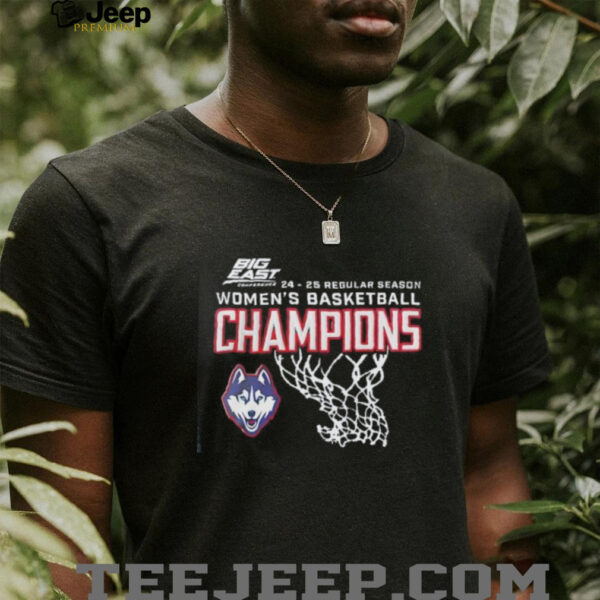 UConn Huskies Basketball Big East Regular Season Champions 2025 shirt