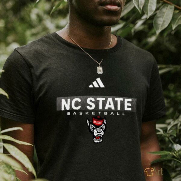 Adidas Red NC State Wolfpack Locker On Court In The Fade Pregame AEROREADY T Shirt