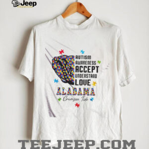 Alabama Crimson Tide x Autism Awareness shirt