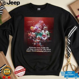 Alabama Now Holds The All Time Record For The Most Super Bowl Winning Players Lee Roy Jordan Bart Starr Devonta Smith Kentabler Jalen Hurts Joe Namath Donta Hightower Poster T Shirt2