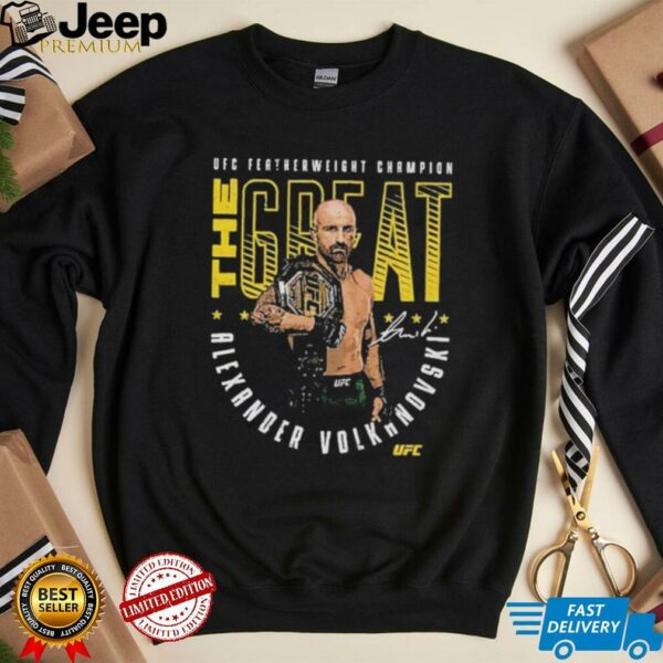 Alexander Volkanovski UFC 314 Featherweight Champion The Great Signature T Shirts