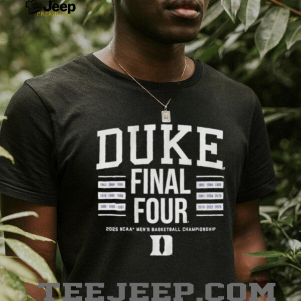 All Time Final Fours Duke basketball shirt