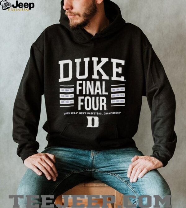 All Time Final Fours Duke basketball shirt