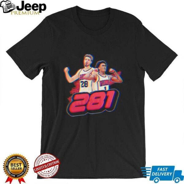 Alperen Sengun and Amen Thompson 281 Houston Rockets shirt