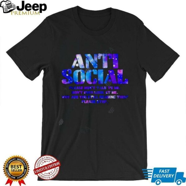 Anti Social Galaxy Foamposite shirt