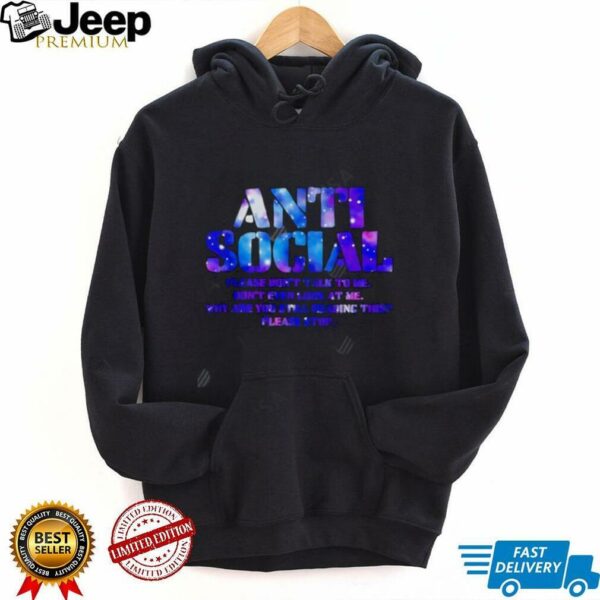 Anti Social Galaxy Foamposite shirt