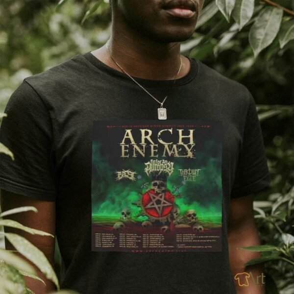 Arch Enemy North American Blood Dynasty Tour 2025 Tour Dates Fan Gifts Classic T Shirt