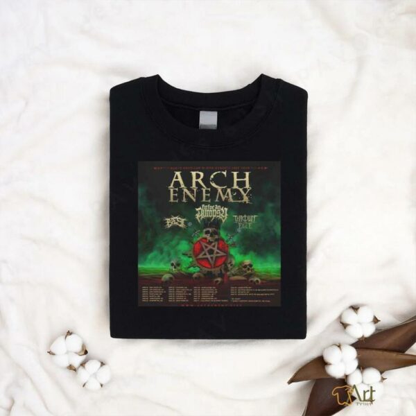 Arch Enemy North American Blood Dynasty Tour 2025 Tour Dates Fan Gifts Classic T Shirt