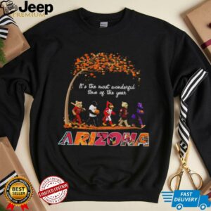 Arizona Sports Teams Mascots & Beatles Abbey Road “It’s The Most Wonderful Time Of The Year” Shirt – Top Mascots & Iconic Music Tee