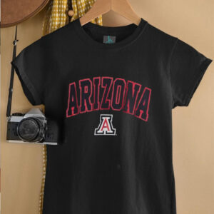 Arizona Wildcats Heather Charcoal Basic Arch T Shirt2