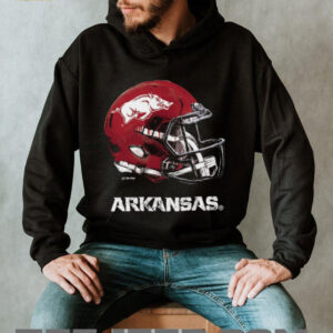 Arkansas Razorbacks Toddler Dripping Football Helmet T Shirt