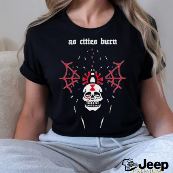 As Cities Copy Spider Skull T shirts