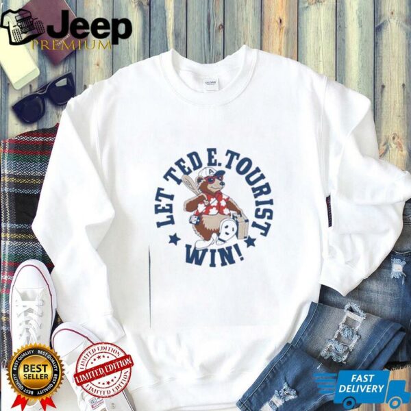 Asheville Tourists baseball let Ted E Tourist win shirt