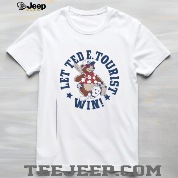 Asheville Tourists baseball let Ted E Tourist win shirt