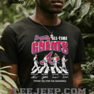 Atlanta Braves All Time Great Road Abbey Signatures T shirts