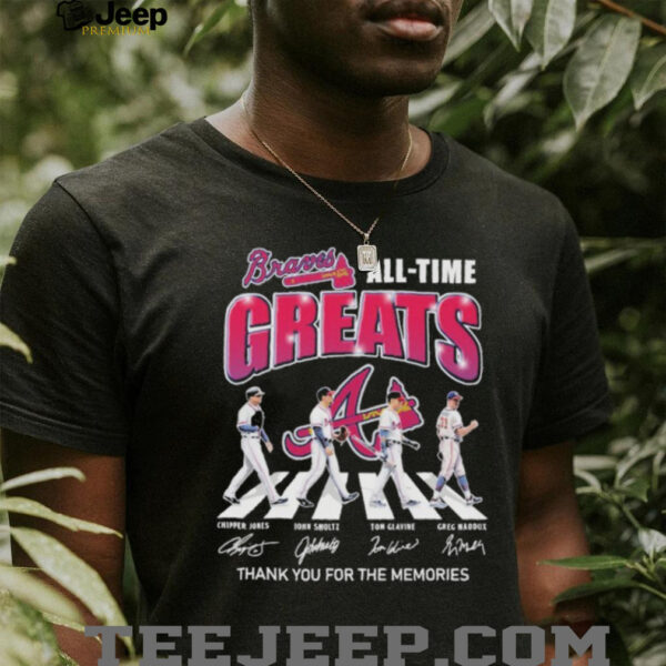 Atlanta Braves All Time Great Road Abbey Signatures T shirts