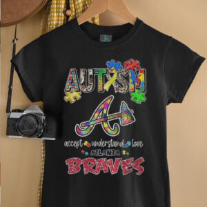Atlanta Braves Autism accept understand love shirt3