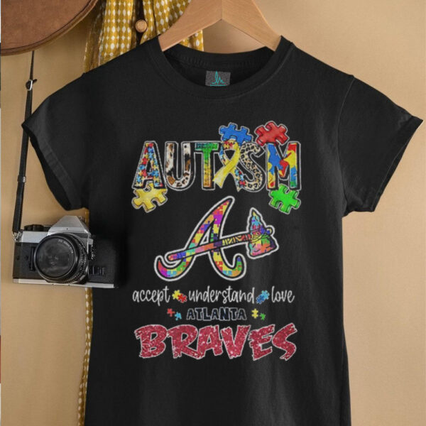 Atlanta Braves Autism accept understand love shirt